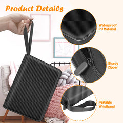 Wristband carry feature on the Winsing Card Binder makes transport easy.