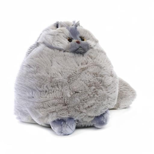 Winsterch gray stuffed cat 10in packaged box ready for gifting.