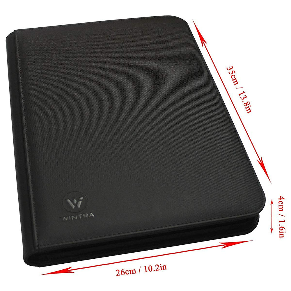 WINTRA zipper closure keeps cards safely contained during transport.