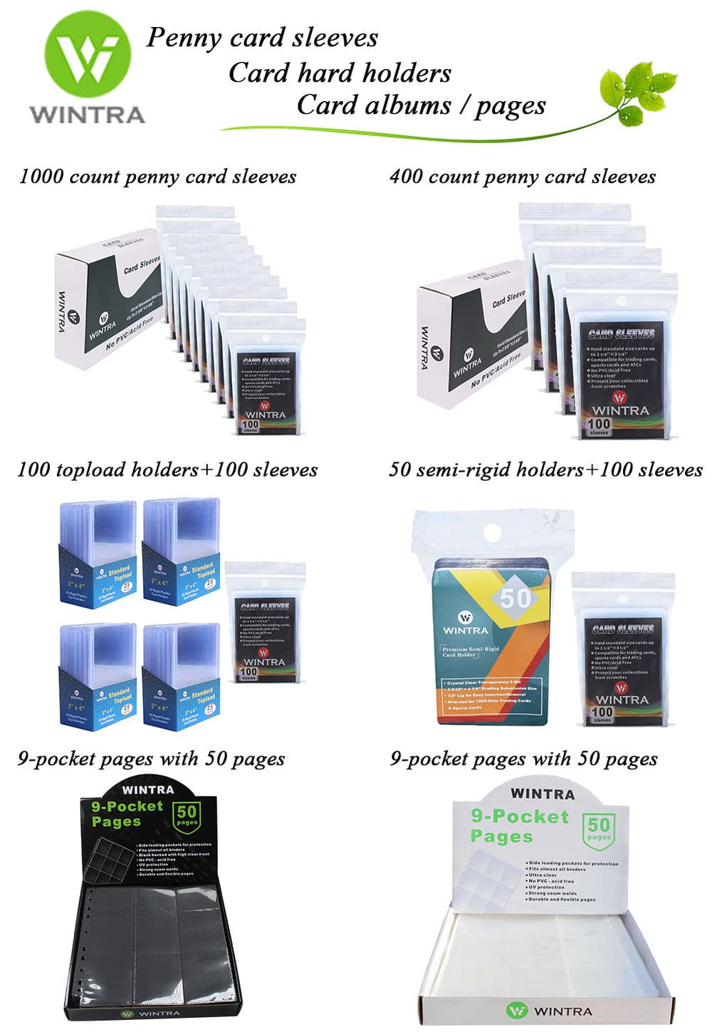 WINTRA UV-protected sleeves reduce fading and staining.