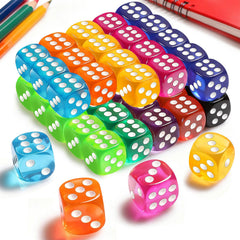 Winzwon dice set 50 pieces in storage box ready for classroom use
