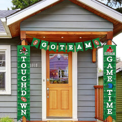 Wiooffen football themed decor set for sports parties