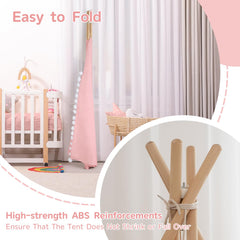 Wirhao natural pine wood poles provide sturdy support