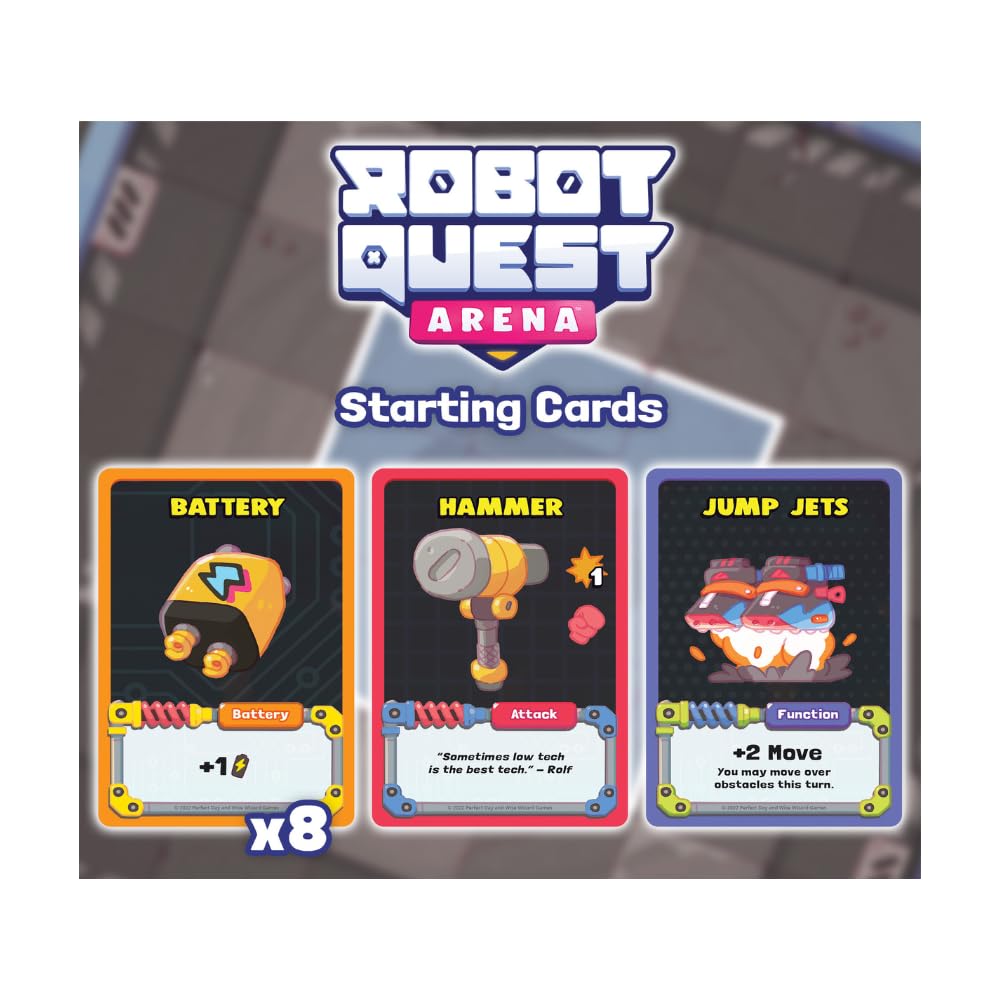 Wise Wizard Games Robot Quest Arena action shot highlights quick decisions and competitive fun.