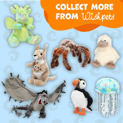 Wishpets Puffin plush uses during playtime sparks imagination and storytelling.
