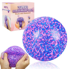 WISYME giant 4-inch stress ball on desk for daily tension relief