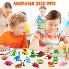 WITALENT panda and fox erasers blend cute design with imaginative play.
