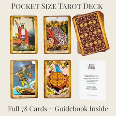 Classic Rider Waite imagery in a compact, easy-to-hold deck by Witchy Cauldron.
