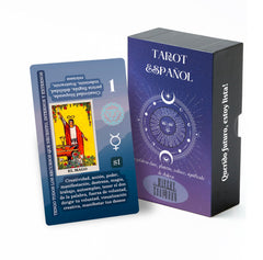 Witchy Cauldron Spanish tarot card holder stand keeping cards organized