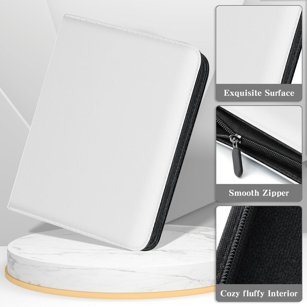 WITHYU jumbo card binder archival-safe materials preserve card quality without PVC.