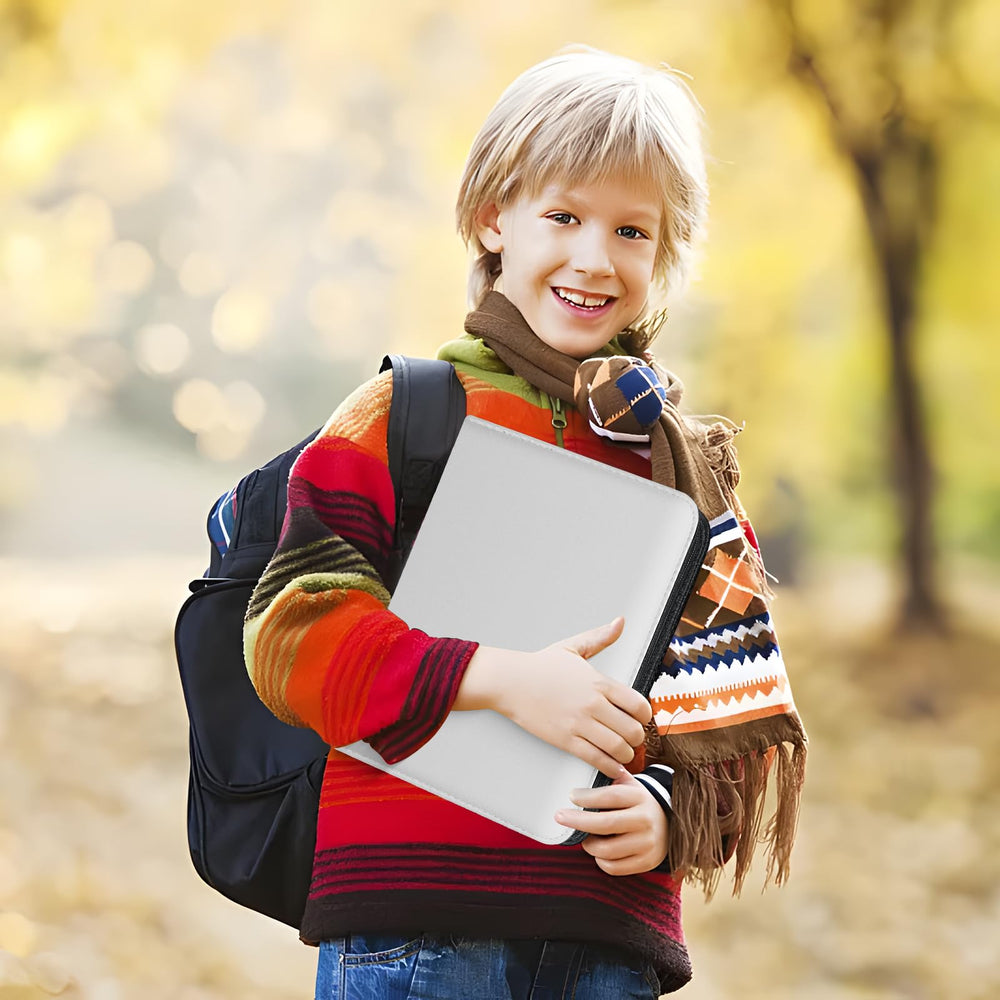 WITHYU jumbo card binder waterproof PU leather keeps contents safe from moisture and dust.