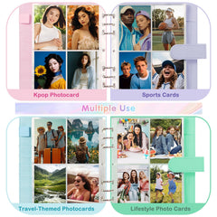 WITHYU photocard sleeves ultra-clear for easy viewing without removal