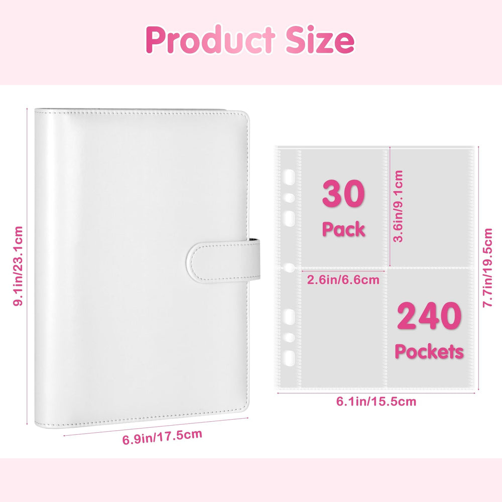 WITHYU portable A5 binder compact size fits in drawers or bags for on-the-go collecting