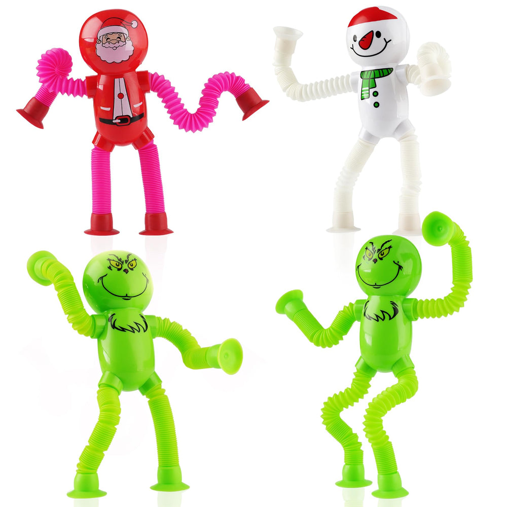 witmelt Christmas pop tubes with telescopic suction for tactile exploration