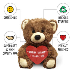 Bear note ready shot signals a personal touch.