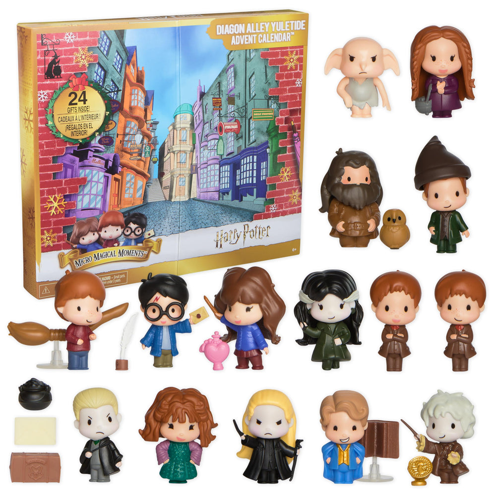 Wizarding World Diagon Alley advent calendar Harry Potter enjoys Honeydukes sweets for imaginative play