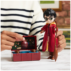 Wizarding World Harry Potter doll with Quidditch robes ready for adventures