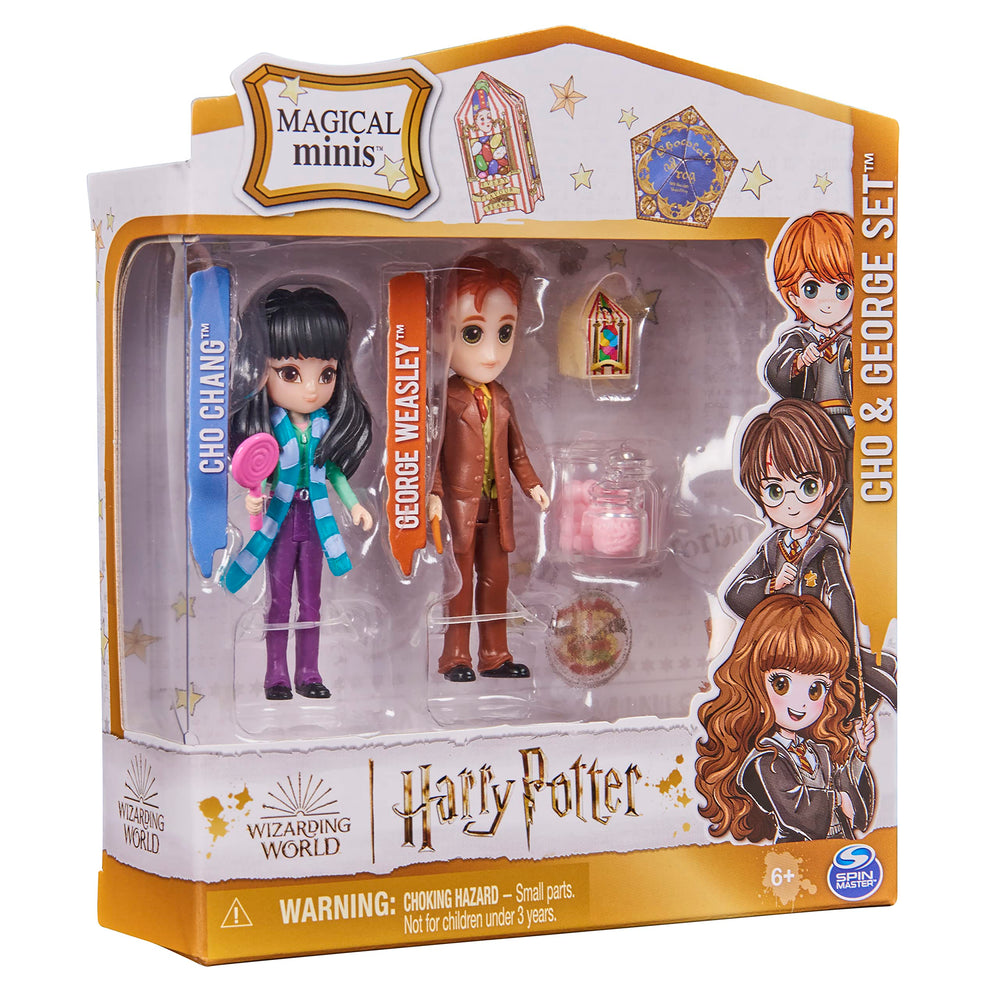 Wizarding World Magical Minis Cho and George set for collectible display and storytelling