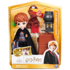 Ron Weasley doll in Hogwarts uniform for authentic Wizarding World roleplay.