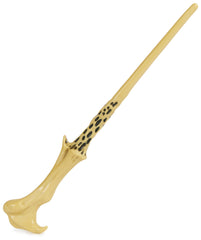 Includes wand, die-cast icon, display stand, and instruction sheet for setup.