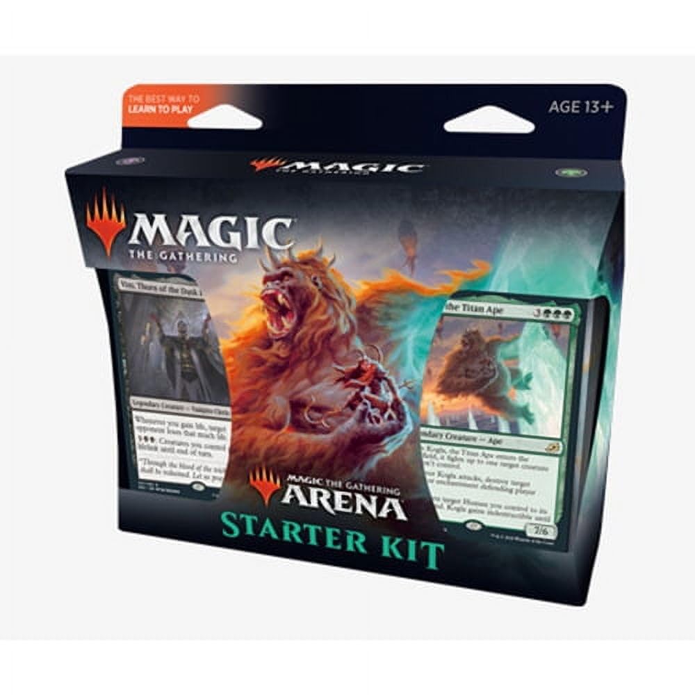 Wizards of the Coast MTG Arena Starter Kit packaging on display supports easy setup and play.