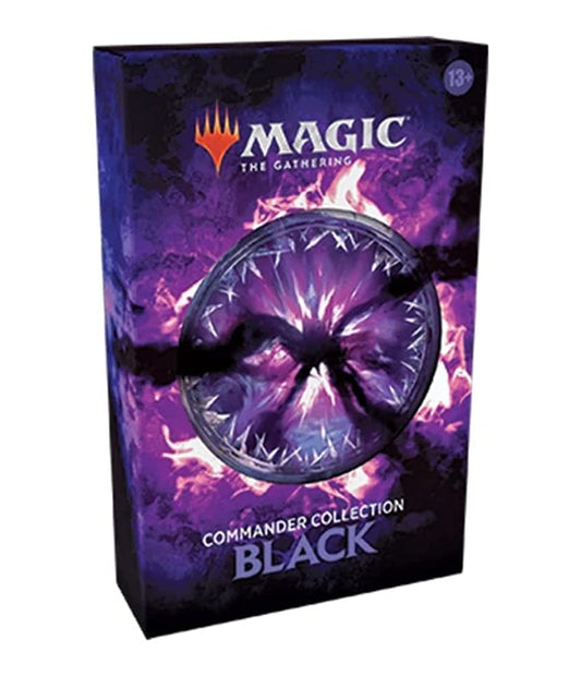Wizards of the Coast MTG Commander Black box front shows premium packaging for ruthless black strategy
