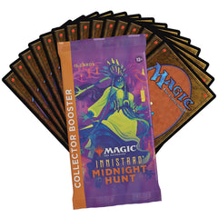 Wizards of the Coast Magic Innistrad Midnight Hunt Collector Booster foil delicacies showcased for serious collectors.