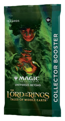 Wizards of the Coast Tales from Middle-Earth booster pack back highlighting cards for collection.