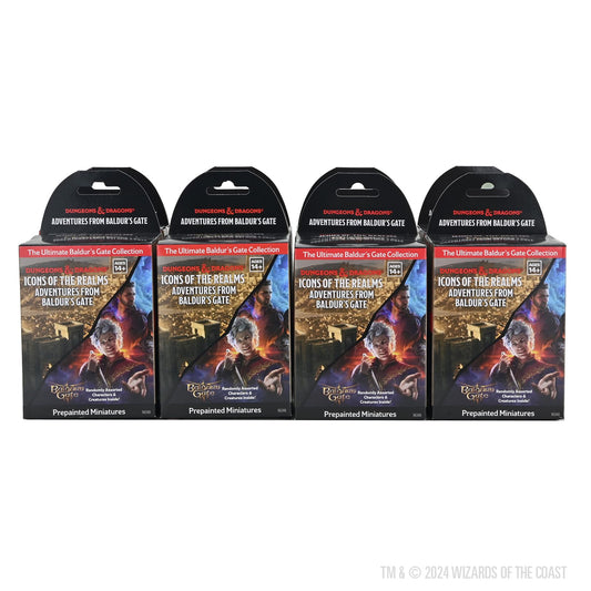 WizKids Adventures Baldur's Gate booster brick 8ct miniatures for tabletop battles and collection