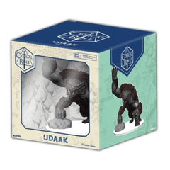 WizKids Critical Role Udaak Premium Figure packaging, perfect for collectors and safe storage.