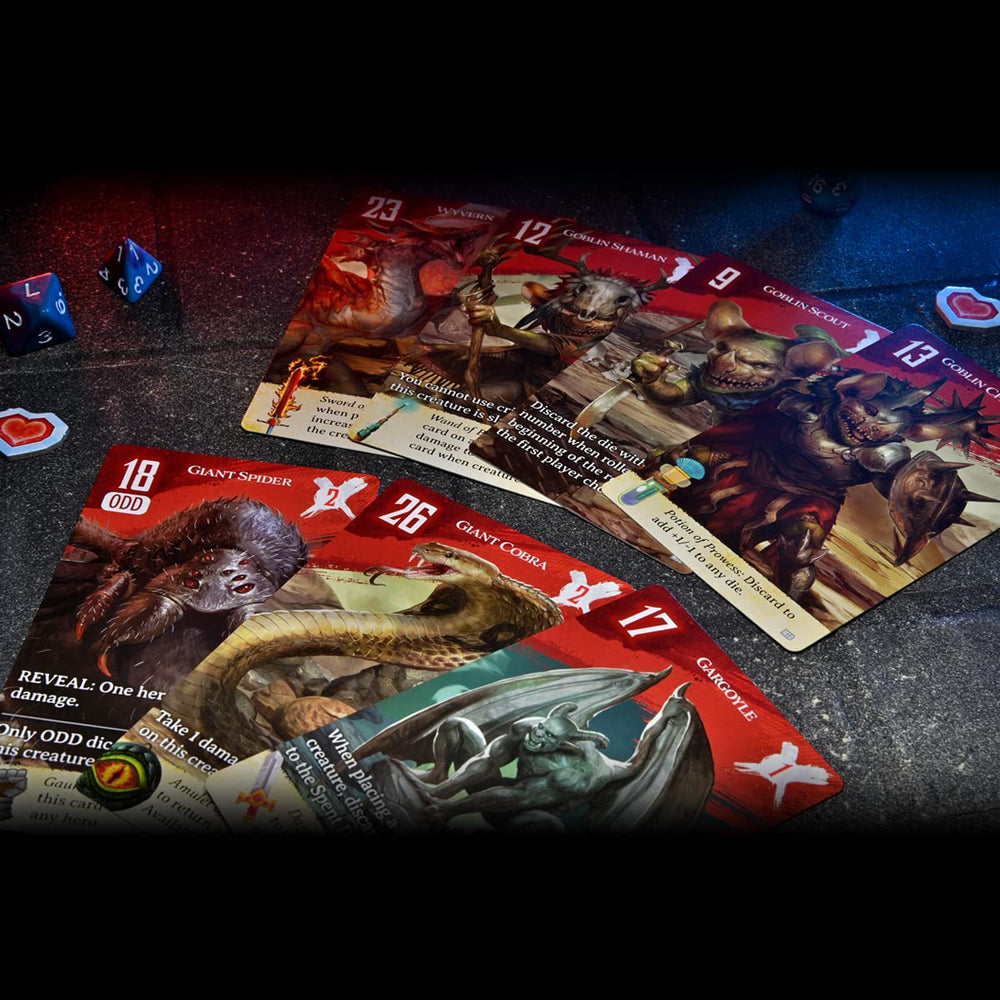 WizKids Dice Conquest health tokens used during play