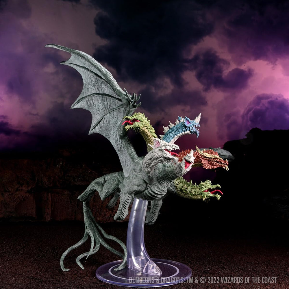 WizKids Dracohydra closeup head and tentacles: intricate features for dramatic storytelling.