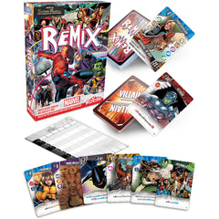 WizKids Marvel Remix hero cards artwork ideal for Marvel fans