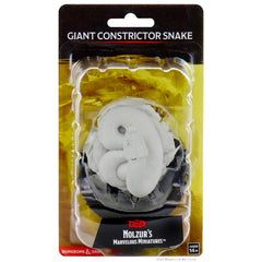 WizKids Nolzur's Giant Constrictor Snake box, unpainted mini ready to paint for your campaign.