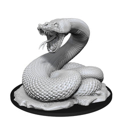 WizKids Nolzur's Giant Constrictor Snake primed-ready-to-paint figure ideal for quick hobby sessions.