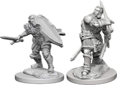 WizKids Nolzurs Paladin front view miniature, ideal for tabletop painting practice and customization