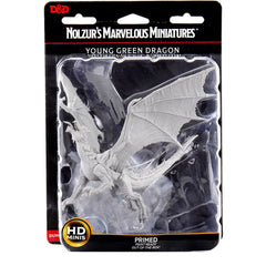 WizKids Nolzur's Young Green Dragon packaging shows exact contents.