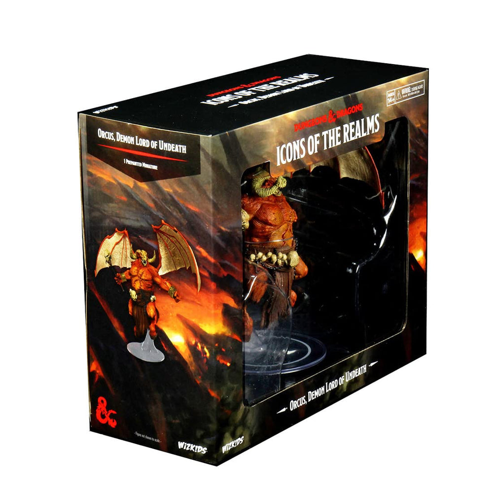WizKids Orcus 100mm base detail highlights commanding undead presence.