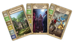 WizKids Tales of The Arthurian Knights tokens and cards for varied encounters.