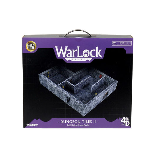 WizKids Warlock Tiles full-height stone walls for immersive modular dungeons.