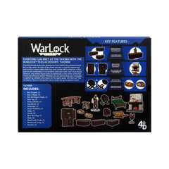 WizKids Warlock Tiles tavern barstools add authentic seating.