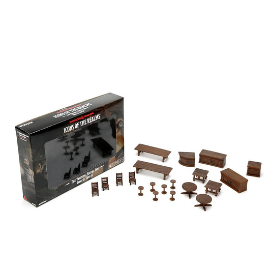 WizKids Yawning Portal Inn long bar sections enhance tavern setup for RPG sessions