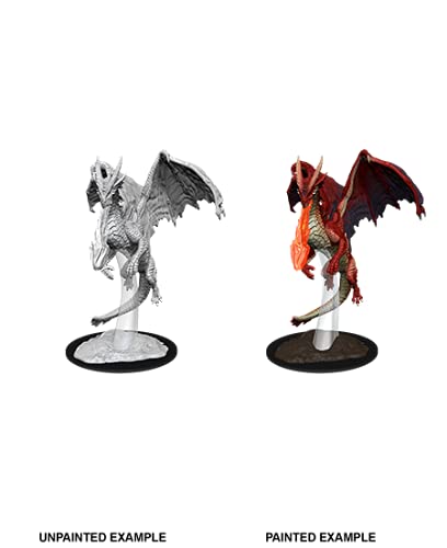 WizKids Young Red Dragon display shot, perfect centerpiece for D&D campaigns