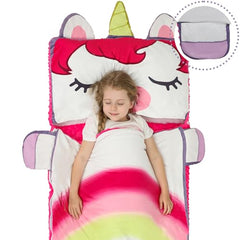Wizland portable nap roll doubles as a mat or pillow.