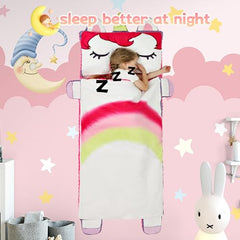 Wizland slumber roll in soft flannel provides warm comfort at home or on the go.