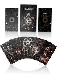WJPC rose gold foil tarot deck collection with rose gold foil, ideal for stylish divination sessions.
