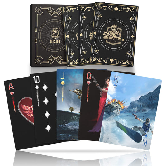 WJPC Warrior playing cards on embossed 300g stock for premium grip
