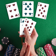 WKCHXD 52 cards with 2 jokers per deck support classic games.