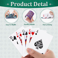 Wkchxd playing cards face-embossing improves handling for smooth dealing