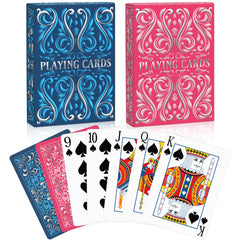 Wkchxd playing cards 2-pack with hot foil box for elegant parties.